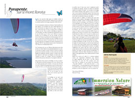 Parapente : sur le mont Rorota
